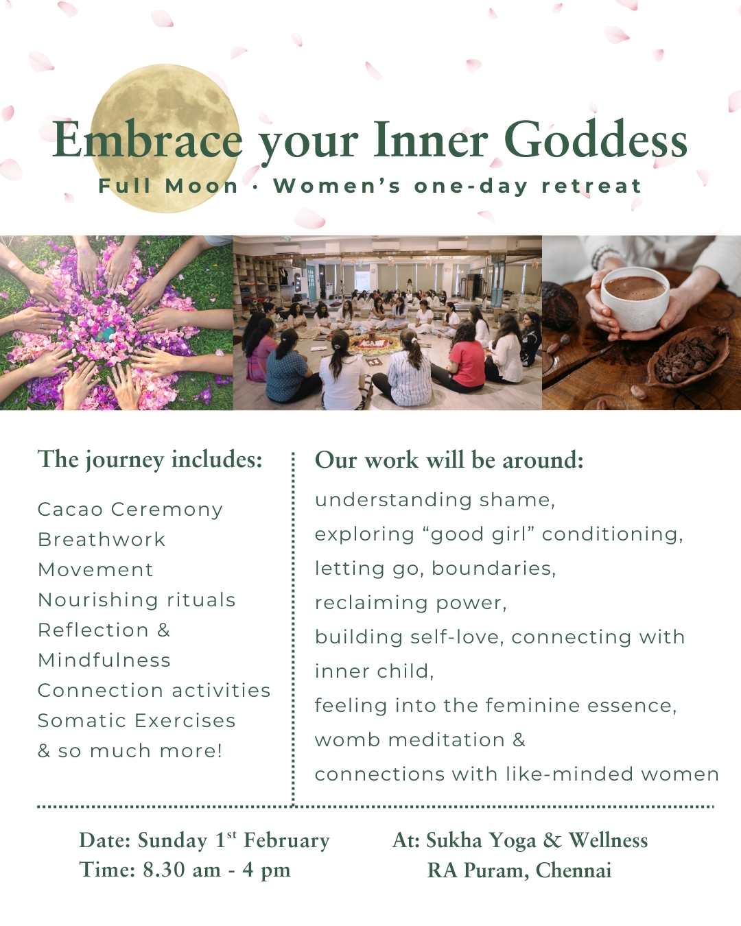 Embrace the Inner Goddess –  Women’s One Day Retreat – Chennai