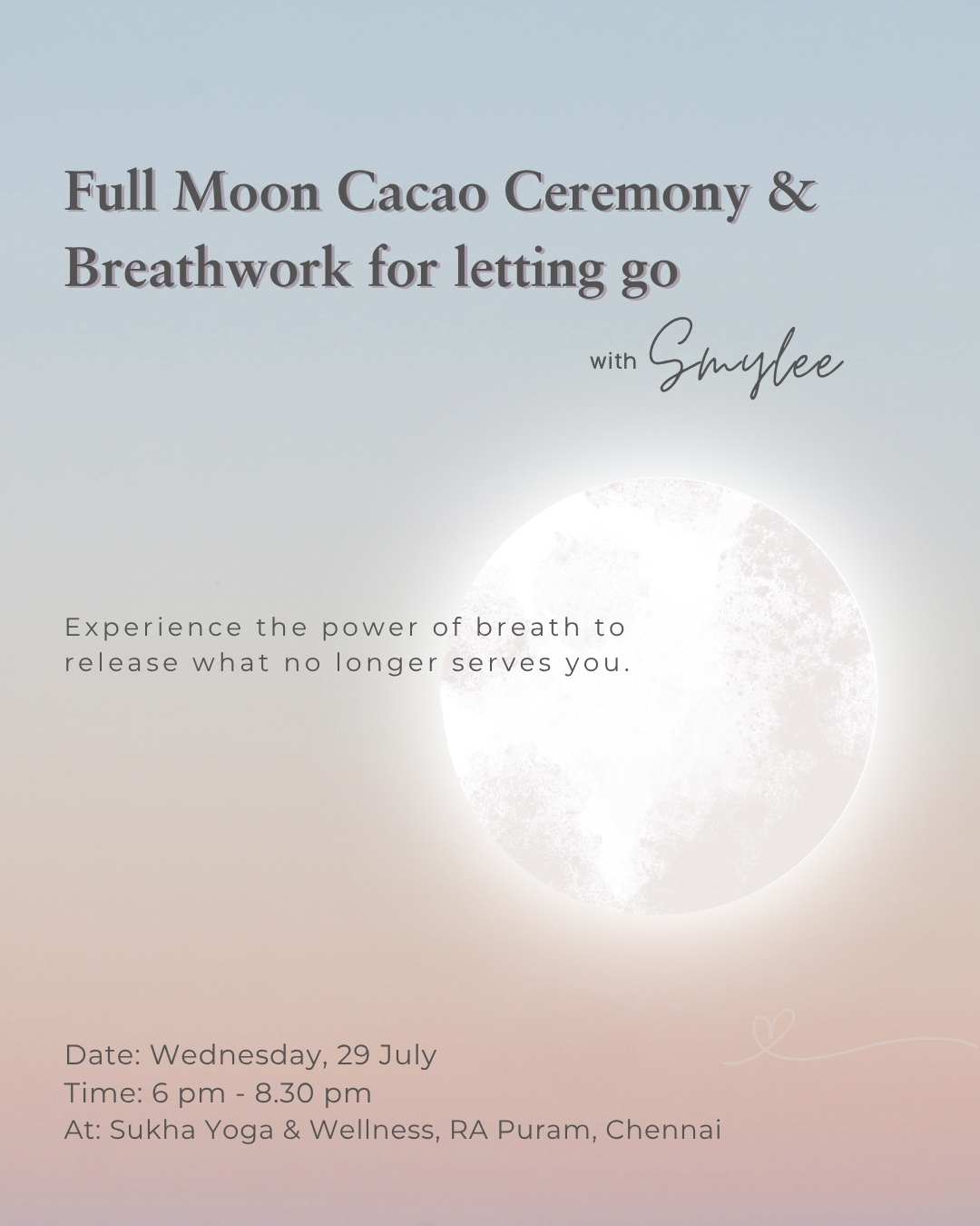 Full Moon Cacao Ceremony & Breathwork - Chennai