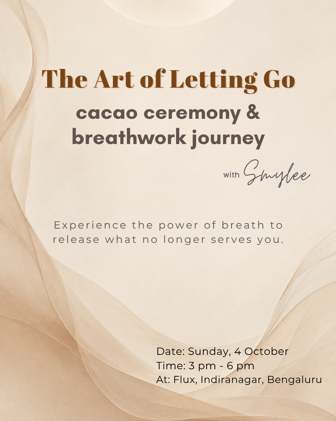 The Art of Letting Go | Cacao Ceremony & Breathwork – Bengaluru